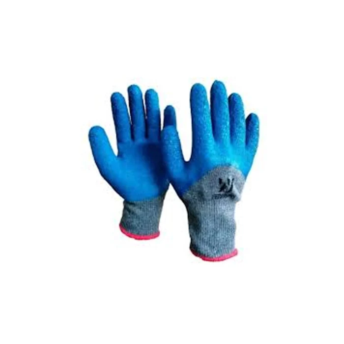 GUANTE TELA+GOMA 3/4 ENGOMADO AZUL/GRIS FERRAWYY - Imagen 1