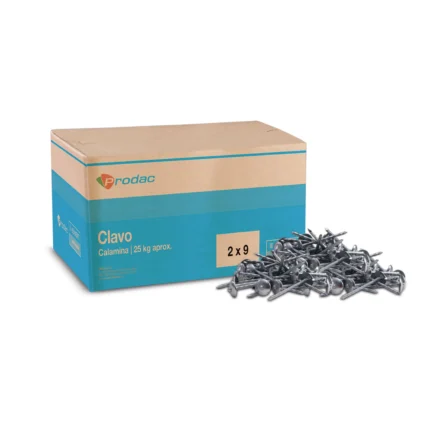 CLAVO DE CALAMINA CON JEBE 25KG PRODAC