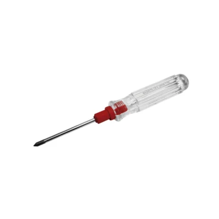 DESARMADOR 2 PUNTAS 3X50MM PVC TRANSPARENTE KM691 KAMASA