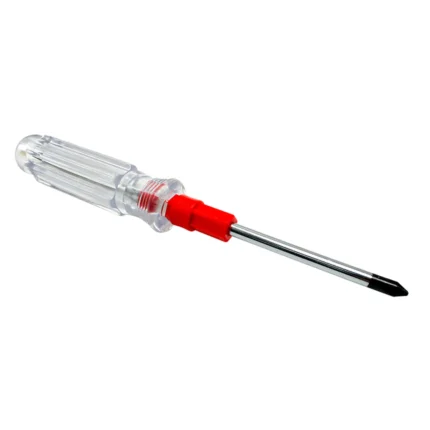 DESARMADOR 2 PUNTAS 5X75MM PVC TRANSPARENTE KM849 KAMASA