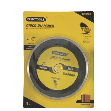 DISCO CERAMICA 4 1/2 EUROTOOLS CONTINUO