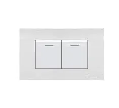 INTERRUPTOR DOBLE BLANCO VA-B120 ULTRA