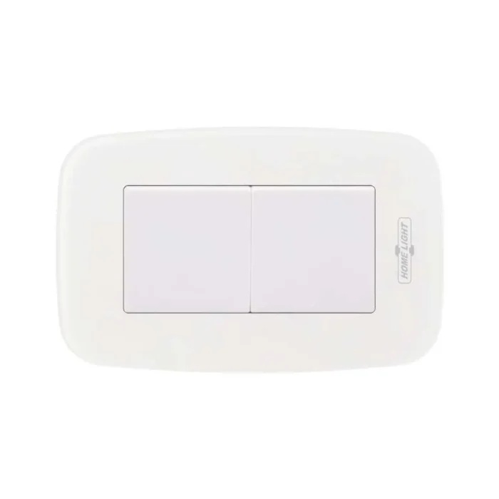 INTERRUPTOR DOBLE  P/EMPOTRABLE ELEGANT HOME LIGHT - Imagen 1