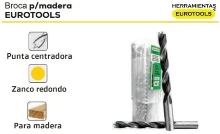 BROCA MADERA 3/8 EUROTOOLS