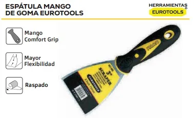 ESPATULA MANGO DE GOMA 3 EUROTOOLS
