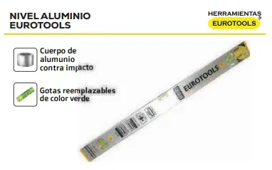 NIVEL DE ALUMINIO  50CM EUROTOOLS