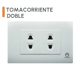 TOMACORRIENTE DOBLE PLACA W1208 ULTRA